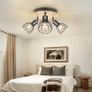 3 Way Ceiling Light Rotatable - Ceiling Spot Light Fittings E14 Kitchen Lights Ceiling Round - Black Light Fittings Ceiling Spotlights Wood - Matching Ceiling and Wall Lights Bedroom No Bulb Image 6