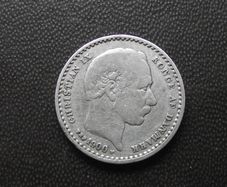 1900 Denmark. Christian IX. Silver 25 ore. Nice Condition!