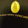 Gold Blessed St Virgin Mary Pendant Image 2