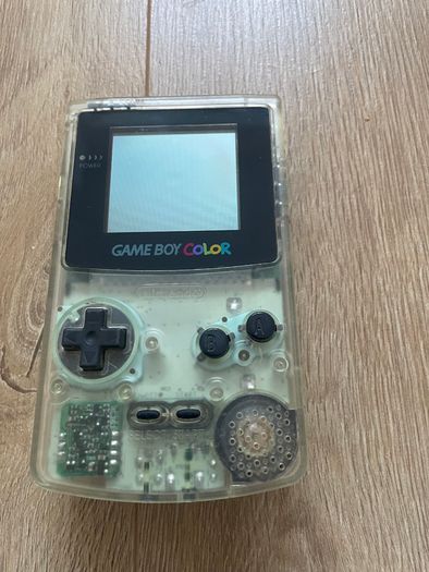 Nintendo Gameboy Color CGB-001 Color Clear Boxed with Manual and Flash Card 4GB