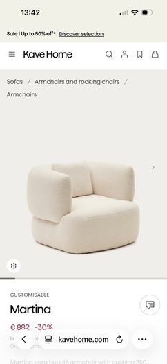 Boucle Armchair from Kave