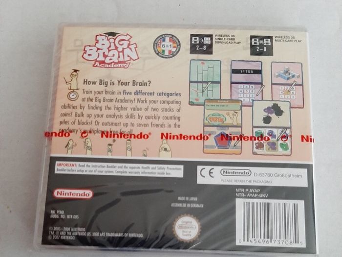 New Nintendo ds big Brain academy unopened