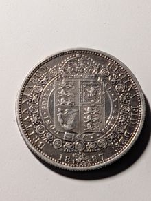 1887 Silver Halfcrown