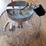 GoodHome Antpitta Glass&Metal Chrome Effect LED Bathroom/Kitchen Ceiling Light Image 2