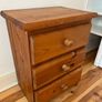 Wooden bedside locker x 2 Image 6