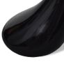 Coffee Table 2 pcs with Round Glass Top High Gloss Black Image 2