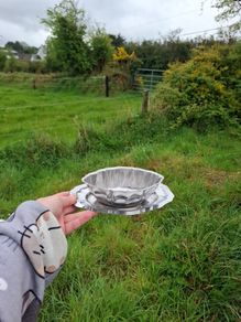 Metallic gravy bowl postage possible
