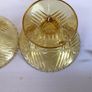Vintage Amber Depression Glass Dessert Bowls - Set of 6 (1930s Sherbet Dishes) Image 4