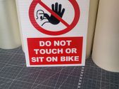 Motorbike / bike sign
