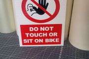Motorbike / bike sign