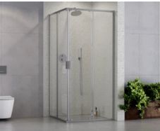 Shower Cabin 800x800 or 900x900 chrome or Matt black including tray