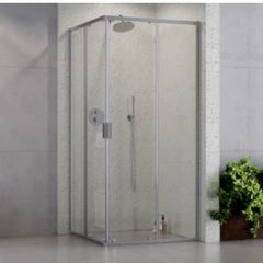 Shower Cabin 800x800 or 900x900 chrome or Matt black including tray