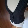 Sophie B Slate Grey Pinstripe Waistcoat Size 8-10 Image 2