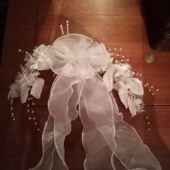vintage white      hair  piece