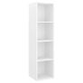Wall-mounted TV Cabinets 4 pcs White Chipboard Image 2