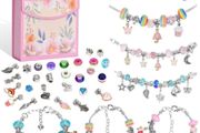 90 PCS Charm Bracelet Making Kit, Jewelry Making Supplies Beads, Bracelets for DIY Craft, Mermaid Girls Gift Jewelry Making Supplies Set for Girls Kids Teens and Adults (FREE POSTAGE)