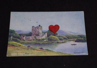 Ireland Postcard : Ross Castle From Lake , Killarney , Co. Kerry - 1950s