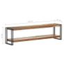 TV Cabinet 150x30x40 cm Solid Reclaimed Wood Image 5