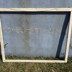 Large old wooden picture frame