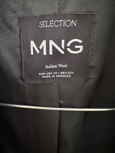 Mango Italian wool double breasted coat