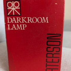 1974 Vintage Paterson Darkroom Safelight Lamp Orange Filter Boxed - Made in England