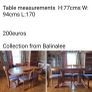 Table and six chairs Image 6