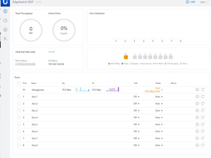 Ubiquiti ToughSwitch Pro 8-Port Gigabit PoE Managed Switch