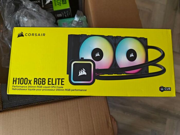 Corsair 240mm H100x RGB Elite Intel/AMD CPU Liquid Cooler Black
