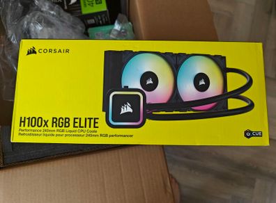 Corsair 240mm H100x RGB Elite Intel/AMD CPU Liquid Cooler Black