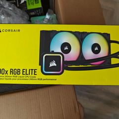 Corsair 240mm H100x RGB Elite Intel/AMD CPU Liquid Cooler Black