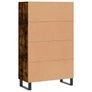 Highboard Smoked Oak 69.5x31x115 cm Engineered Wood Image 4
