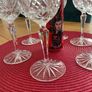 Set of six Skellig crystal small wine glasses Image 5