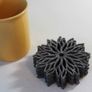 ONLY GREY Placemats and Coaster Flames Aster Flower Felt Table Mats Set of 8 Image 5