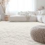 Fluffy Washable Large Rugs Living Room 120 x 160 cm, Cream  Anti Slip Carpet, Soft Thick Pile Bedside Rug, Shaggy Rugs for Kids Bedroom, Nursery Image 4