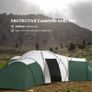 6-9 Man Tent with Bedrooms and Living Room, Accessories Included Image 2