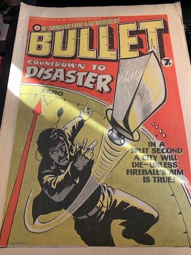 Bullet Comic x 10 Issues  29,34,35, 38,39,40,41,46,48,497-Not Continuous Running intermittently from -Sept 30th 1978 -15th Jan 197-DC Thompson-Vintage UK Comics