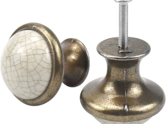 10PCS Vintage Cabinet Knobs, 33MM Ceramic Knobs, Vintage Shabby Chic Round Drawer Knobs, Kitchen Cabinet Cupboard Drawer Door Knobs Pull Handles for Chest of Drawers Kitchen Cabinet Cupboards (FREE POSTAGE)