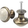 10PCS Vintage Cabinet Knobs, 33MM Ceramic Knobs, Vintage Shabby Chic Round Drawer Knobs, Kitchen Cabinet Cupboard Drawer Door Knobs Pull Handles for Chest of Drawers Kitchen Cabinet Cupboards (FREE POSTAGE) Image 5
