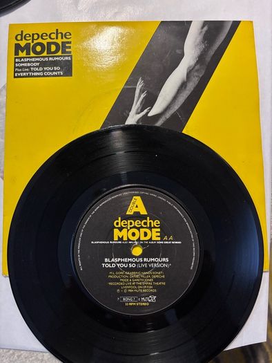 depeche mode. Vinyl single. Irish pressing