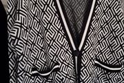 cardigan ladies black and white