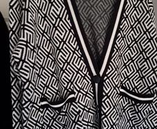 cardigan ladies black and white