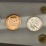 USA United States 1955 Silver Proof 5 Coin Set in Capital Holder Image 6