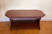 Modern Wooden Coffee Table with Display Shelf