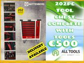 Huttenburg Volcanic Red Tool Chest