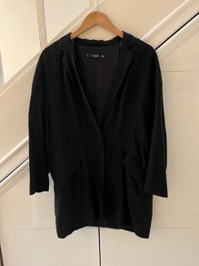MANGO  Black long blazer