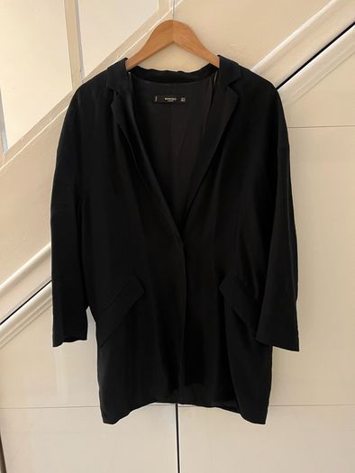 MANGO  Black long blazer