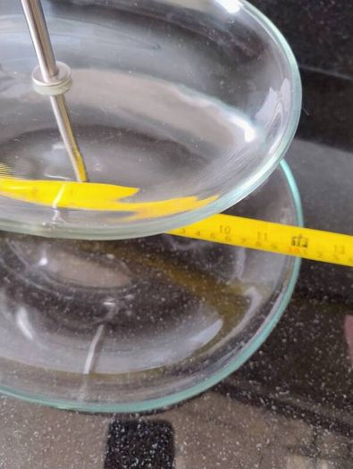 Two Tier Glass Serving Stand