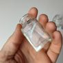369 - Set of 3 Vintage Collectible Decorative Clear Glass Small Helena Ribinstein Cosmetics Bottles Image 3