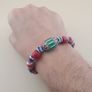 Vintage Venetian Style mix Glass Bead Bracelet Image 10