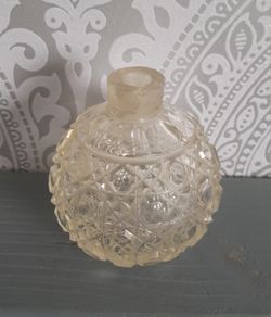 Victorian Cut Glass Perfume Bottle Base